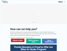 Tablet Screenshot of floridaeducatorsinsurance.com